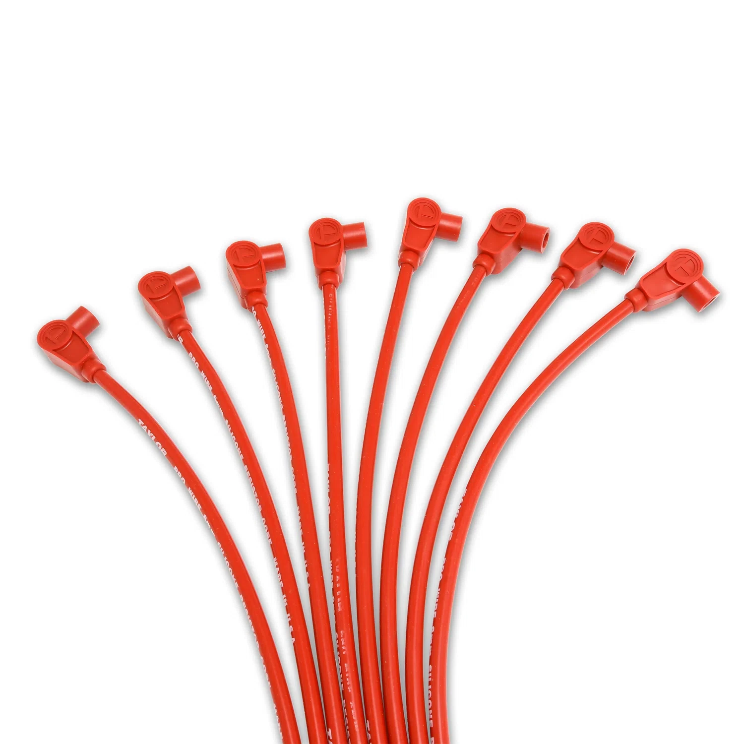 Spark Plug Wire Set Universal 8mm Silicone 90_ 3500 ohm_ft Prowire Red 70251
